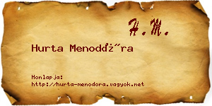 Hurta Menodóra névjegykártya